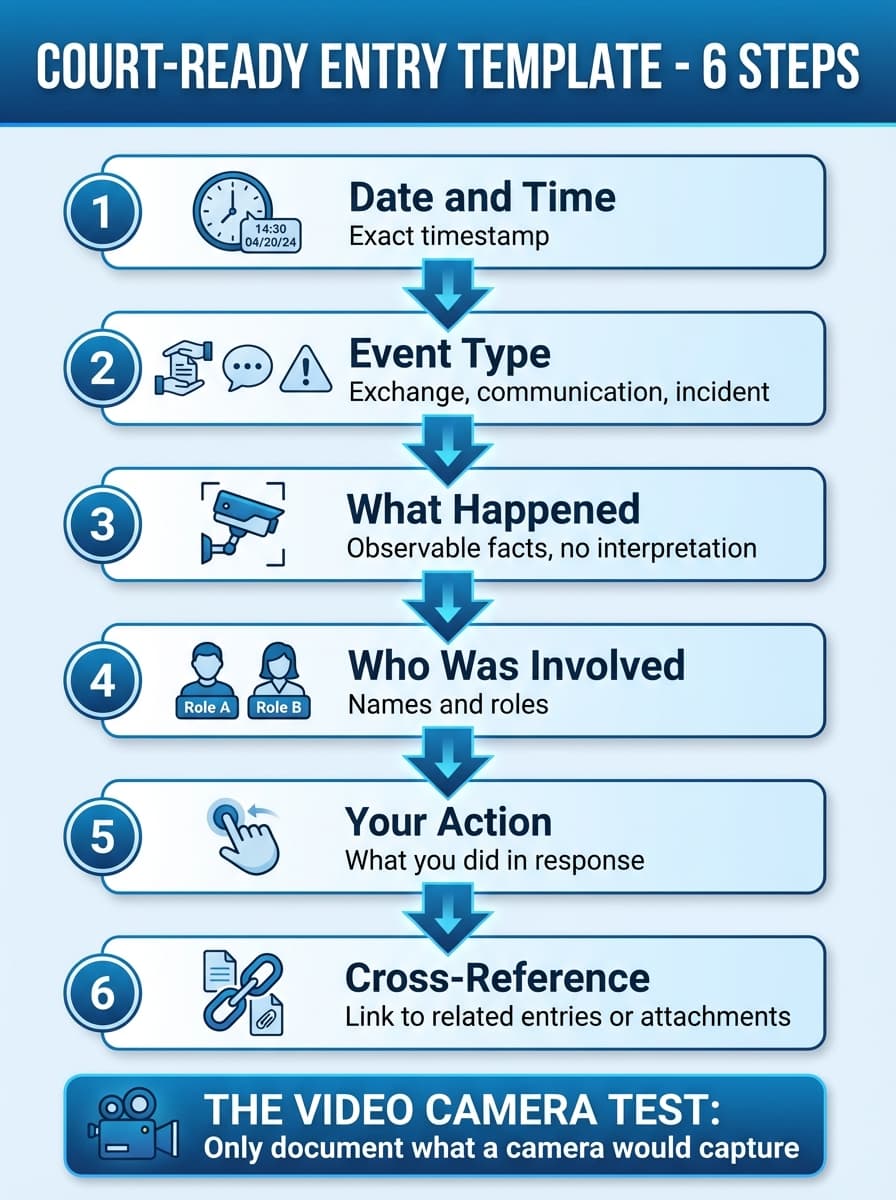 Court-Ready Entry Template